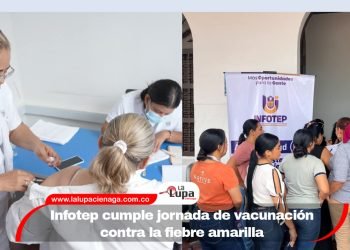 Infotep cumple jornada de vacunación contra la fiebre amarilla