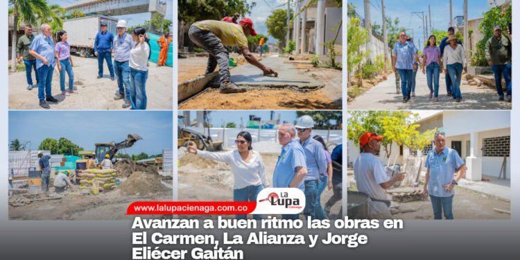 Avanzan a buen ritmo las obras en El Carmen, La Alianza y Jorge Eliécer Gaitán