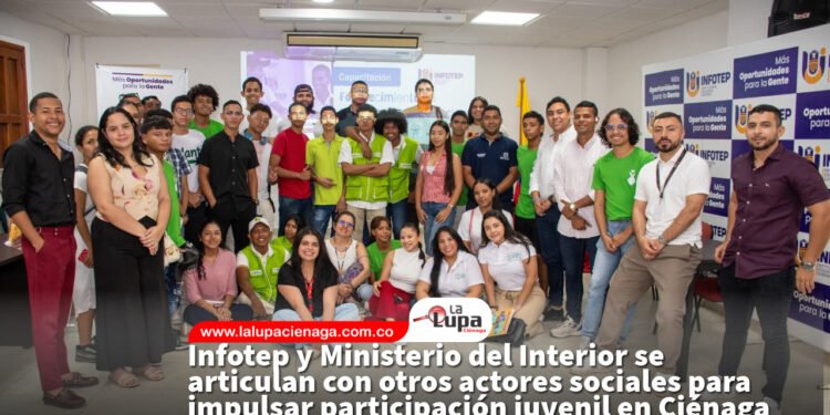 Infotep y Ministerio del Interior se articulan con otros actores sociales para impulsar participación juvenil en Ciénaga