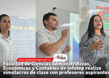 Facultad de Ciencias Administrativas, Económicas y Contables de Infotep realiza simulacros de clase con profesores aspirantes