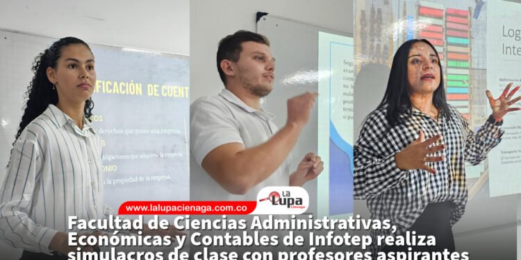 Facultad de Ciencias Administrativas, Econ贸micas y Contables de Infotep realiza simulacros de clase con profesores aspirantes