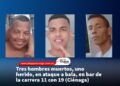 Tres hombres muertos, uno herido, en ataque a bala, en bar de la carrera 11 con 19 (Ciénaga)