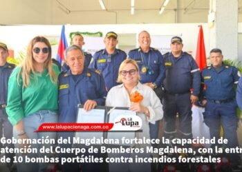 Gobernación del Magdalena fortalece la capacidad de atención del Cuerpo de Bomberos Magdalena, con la entrega de 10 bombas portátiles contra incendios forestales