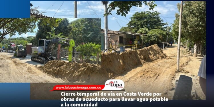 Cierre temporal de vía en Costa Verde por obras de acueducto para llevar agua potable a la comunidad