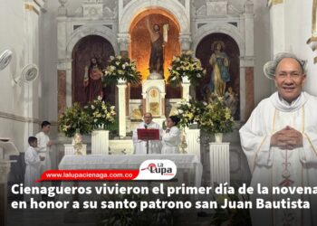 Cienagueros vivieron el primer día de la novena en honor a su santo patrono san Juan Bautista
