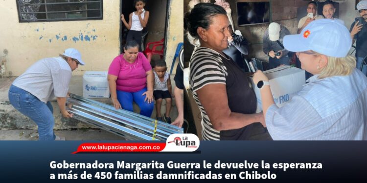 Gobernadora Margarita Guerra le devuelve la esperanza a más de 450 familias damnificadas en Chibolo