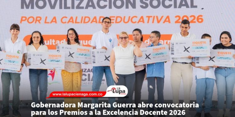 Gobernadora Margarita Guerra abre convocatoria para los Premios a la Excelencia Docente 2026