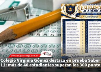 Colegio Virginia Gómez destaca en prueba Saber 11: más de 40 estudiantes superan los 300 puntos