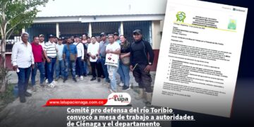 Comité pro defensa del río Toribio convocó a mesa de trabajo a autoridades de Ciénaga y el departamento 