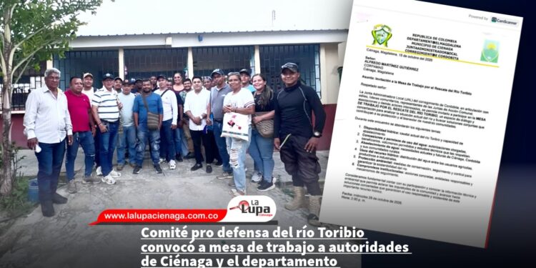Comité pro defensa del río Toribio convocó a mesa de trabajo a autoridades de Ciénaga y el departamento 